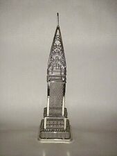 CHRYSLER BUILDING METAL SCULPTURE STATUE WIRE ART 13.5" NYC ART DECO INDUSTRIAL for sale  Shipping to South Africa