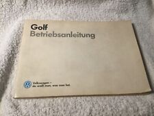 Kfz betriebsanleitung golf gebraucht kaufen  Barsinghausen