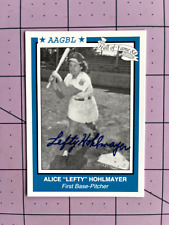 Used, AAGPBL Alice "Lefty" Hohlmayer Baseball Card Kenosha Autograph Free Ship in USA for sale  Shipping to South Africa
