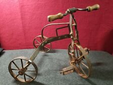 Usado, Bicicleta de metal vintage | triciclo rústico de 1900 | decoración rústica de metal y madera segunda mano  Embacar hacia Argentina