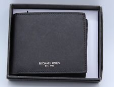 NEW AUTHENTIC MICHAEL KORS SLIM ANDY BIFOLD BLACK LEATHER MENS WALLET 86S9LANF5L, used for sale  Shipping to South Africa