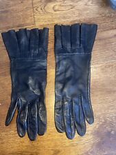 Black leather gloves for sale  HOVE