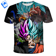 T-Shirt Cartoon maniche corte da Uomo Dragon Ball Black Goku Goku Zamasu Vegeta, usado comprar usado  Enviando para Brazil