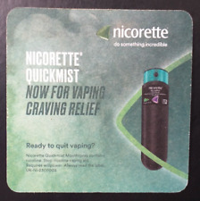 Beer mat.nicorette quick for sale  STOCKPORT