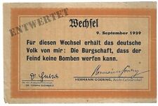 Original WW2 aerial propaganda leaflet Allies-to-Germans; Goering "no bombs...", used for sale  CAMBERLEY