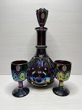 set amethyst decanter glass for sale  Salisbury