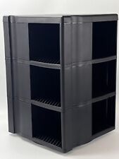 Usado, Suporte de CD Alpha 120 carrossel de armazenamento giratório preto torre giratória rack 18" comprar usado  Enviando para Brazil