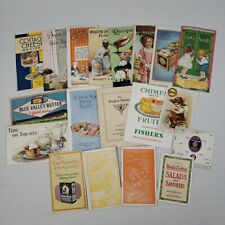 Antigo Publicidade de Alimentos Pequenos Folhetos Livros de Culinária Efêmera Início dos Anos 1900 MCM comprar usado  Enviando para Brazil