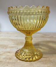 Rare Vintage Marimekko Yellow Keltainen Mariskooli iittala Pedestal Glass Bowl myynnissä  Leverans till Finland