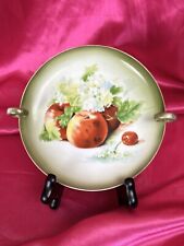Antiga cesta de fraldas alemã de porcelana pintada à mão frutas cerejas e maçãs comprar usado  Enviando para Brazil