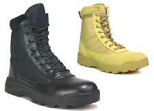 MENS ARMY COMBAT BOOTS LACE UP GRIP SOLE MILITARY WORK POLICE SECURITY SIZE 3-11, used for sale  Shipping to South Africa