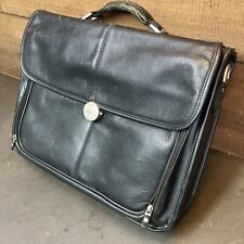 Bolsa mensajera vintage Dell para portátil portátil - cuero negro segunda mano  Embacar hacia Argentina