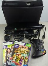 Console Xbox 360 S Slim 4GB 1439 pacote Kinect, controle Power AV + TESTADO, usado comprar usado  Enviando para Brazil