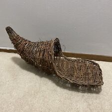Woven wicker cornucopia for sale  Pewaukee