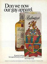 1967 Ballantine's Scotch Whiskey Don We Now Our Gay Apparel Anuncio/Póster Impreso de Colección segunda mano  Embacar hacia Argentina