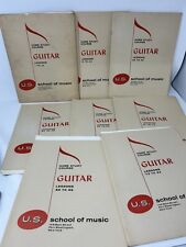 Libros de lecciones de guitarra curso de estudio en casa de la escuela de música de EE. UU. 1-96 de colección segunda mano  Embacar hacia Argentina