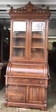 Victorian walnut cylinder for sale  Hyde Park