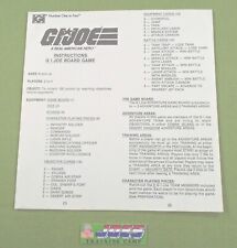 1982 GI Joe original IGI CARD GAME INSTRUCTIONS inserção de papel UNO JTC comprar usado  Enviando para Brazil