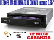 LETTORE MASTERIZZATORE CD DVD INTERNO SATA 5,25" NERO PC COMPUTER DESKTOP usato  Roma