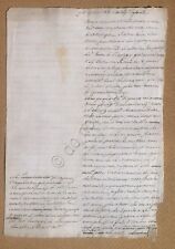 Documento antico manoscritto usato  Milano