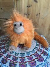 Dowman Soft Touch Golden Lion Tamarin Red Marmoset Monkey Stuffed Plush Toy 9" for sale  Shipping to South Africa