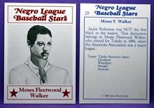 Moses Fleetwood Walker Toledo 1986 Larry Fritsch Negro League Baseball Stars #28 for sale  Shipping to South Africa