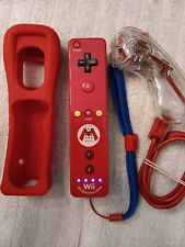 Used, Nintendo Wii Motion Plus Remote Mario Edition Wiimote Controller OEM Red RVL-036 for sale  Shipping to South Africa