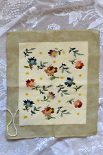 Completed floral needlepoint for sale  Vancouver