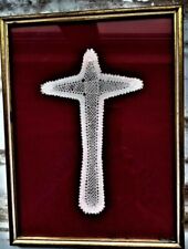 Croix crucifix dentelle d'occasion  Tourlaville