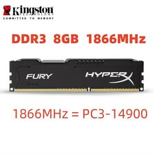 HyperX FURY DDR3 8GB 16GB 32GB 1866 MHz PC3-14900 Desktop RAM Memory DIMM 240pin comprar usado  Enviando para Brazil