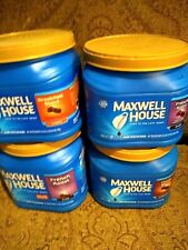 4 Empty Coffee Plastic 1 lb 13oz Storage Craft Garage Kitchen Maxwell House  for sale  Shipping to South Africa