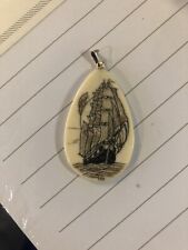 Vintage scrimshaw sailing for sale  Norwich