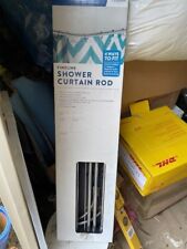 Croydex Fineline Modular 4 Way Shower Curtain Rail - Chrome, used for sale  Shipping to South Africa