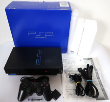 Consola Sony PlayStation 2 PS2 SCPH-30000 negra con caja importación de Japón envío gratuito probado segunda mano  Embacar hacia Argentina