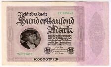 1923 Alemania 100000 marcos Reichbankbillete papel moneda billetes moneda, usado segunda mano  Embacar hacia Argentina