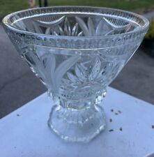 crystal heavy bowl large for sale  Coram
