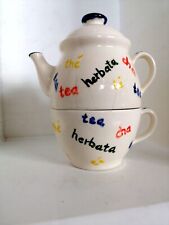Teekanne tasse stapelbar gebraucht kaufen  Pasewalk