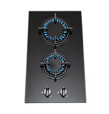2 Burner Tempered Glass Built-In Cooktop Stove LPG Gas Hob Caravan RV Cooker UK for sale  Shipping to Ireland