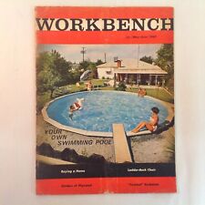 Vintage Maio-Jun 1963 WORKBENCH Revista Sua Própria Piscina Comprando uma Casa comprar usado  Enviando para Brazil