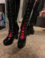 red thigh high boots for sale  Franklin