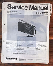 Panasonic RF-1102 Manual De Serviço Rádio * Original * comprar usado  Enviando para Brazil