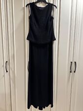 Vestido de noite longo Scott McClintock preto brilhante com miçangas - tamanho 12 - Perfeito!, usado comprar usado  Enviando para Brazil