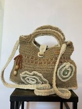 Bolsa feminina completamente feita à mão a partir de materiais ecológicos naturais em estilo boho comprar usado  Enviando para Brazil