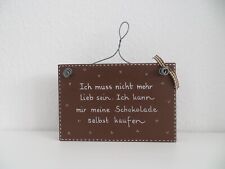Holzschild spruch hänger gebraucht kaufen  Flensburg