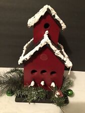 Wood birdhouse red for sale  Dacula