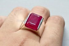 Natural Kashmiri Ruby 925 Sterling Silver Gemstone Handmade Ring All Size N39 for sale  Shipping to South Africa