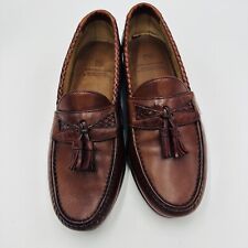 Usado, Zapatos para hombre Allen Edmonds talla 9 1/2 mocasines de borla Maxfield cuero de caoba E segunda mano  Embacar hacia Argentina