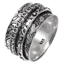 Meditation Rings,Spinner Rings Gemstone Unisex 925 Silver Jewelry Rings "8" for sale  Shipping to South Africa