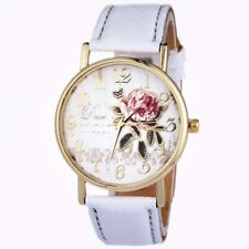 Relógio de quartzo branco feminino moda mostrador rosa presente perfeito para qualquer ocasião novo comprar usado  Enviando para Brazil