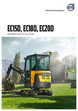 Volvo Construction EC15D 03 / 2015 catalogue brochure excavator Bagger pelle na sprzedaż  PL